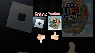 TocaBoca VS Roblox #shorts #roblox #vs #recipe