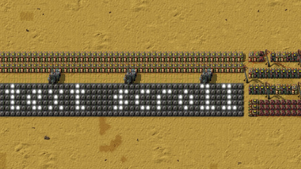 Factorio Scrolling Text Youtube