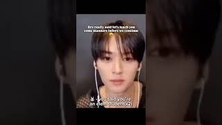 lee know teaching an elementary student manners #kpop #skz #straykids #leeknow