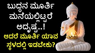 ಬುದ್ಧನ ಮೂರ್ತಿ ಮನೆಯಲ್ಲಿ  ಯಾವ ಸ್ಥಳದಲ್ಲಿ ಇಡಬೇಕು? | where to Place Buddha Statue for Home Vastu