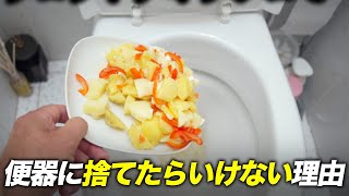 トイレに食べ物を流すとヤバいことが次々と起こる...