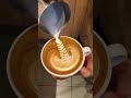 Rosetta Latte Art #shorts #latte #coffee #art #barista #coffee