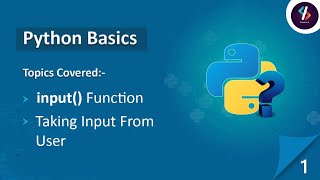 Python Tutorial for Beginners in Hindi | Taking User Input in Python | input() Function in Python