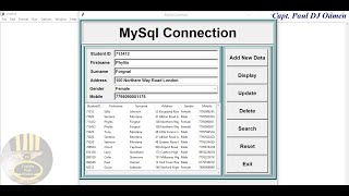 How to Connect to MySQL Database, Insert, Update, Delete and Search in Python - Part 2 of 2