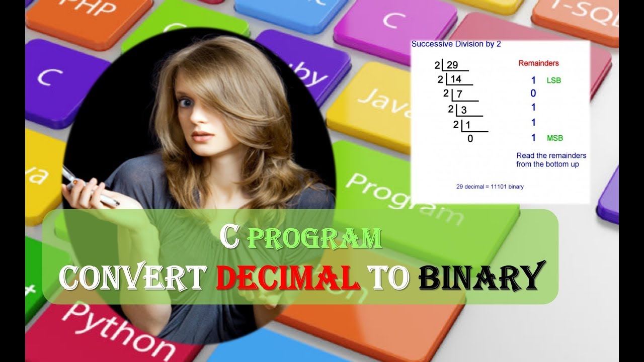 C Program To Convert Decimal To Binary | Decimal To Binary C ...