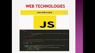 Web Technologies / Web Application : JavaScript