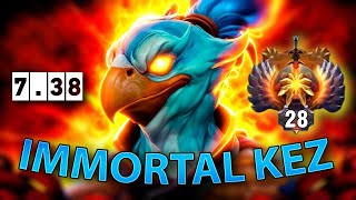 Kez Mid With 28 Immortal Rank Dominates in Patch 7.38