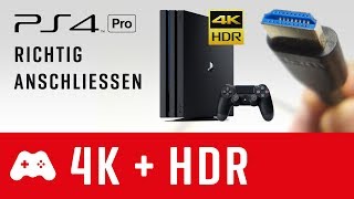 PS4 Pro richtig anschließen und einstellen ► 4K + HDR Tutorial - Hilfe bei Bildaussetzern