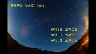 秋の星座案内　その1　夏の大三角形～北極星