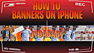 HOW TO MAKE A YOUTUBE CHANNEL BANNER ON IPHONE 2020