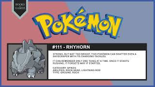 Pokémon 111 - Rhyhorn (Pokédex Narrated)