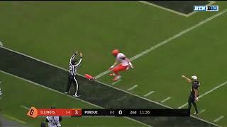 Illinois Punter Perfect Punt Against Purdue