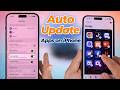 How to auto update apps on iPhone?