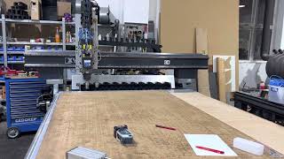 CNC Portalfräsmaschine - Werkzeugwechsel Test ATC - Hiteco - EdingCNC