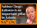 Sabina Chege: Kalonzo is an important pillar in Azimio