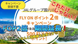 【衝撃】JALのFOP２倍キャンペーンが延長！修行僧救われる！｜その先の本当にすごいのもキタ！