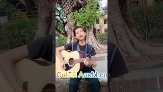 Gulabi Aankhen song on guitar tabs covered by khushi/#shorts /#guitar