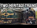 Two Heritage Trains at ONCE! | SRV's CMV Shuttles & Carriage transfer to Castlemaine! | 2024