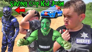 COPS RESCUE MISSION to save DEPUTY JOSH from SUPER POWERS!