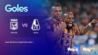 Nacional vs. Tolima (goles) | Liga BetPlay Dimayor 2023- 2 | Fecha 20