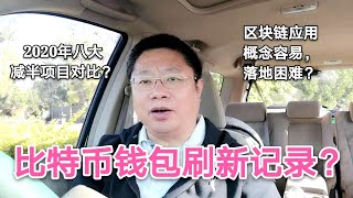 比特币钱包创建刷新记录？为什么区块链应用概念容易，落地困难？2020八大减半项目对比？~Robert李区块链日记866