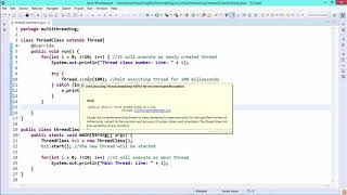 Java Essentials - Multithreading by extending thread class