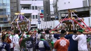 平成27年　茅ヶ崎市・新町厳島神社例大祭　神輿宮出＝渡御