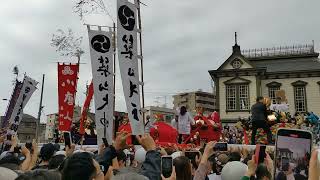 松山秋祭り2023本宮 道後鉢合わせ喧嘩神輿 総上げ