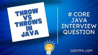 throw vs throws in java | Stop Getting This Wrong!