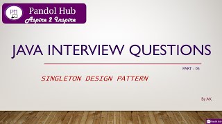 Java Interview Questions Part 05 Singleton Class