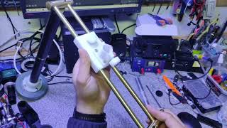 Brazo articulado para microscopio(casero). Articulated arm for microscope (homemade)