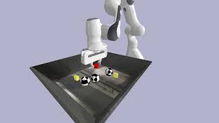 simple pybullet Panda robotic arm grasping example