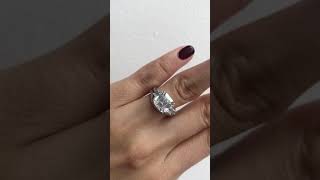 Besbelle- 3.75 ct.tw Bridal Set Ring-Asscher Cut