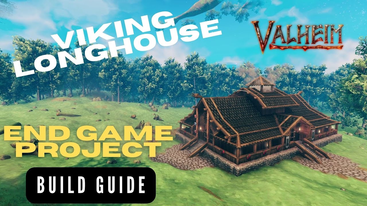 Valheim: The Viking Longhouse (Build Guide, No Mods) End Game Project ...