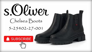 s.Oliver Black Chelsea Boots | 5-25402-27-001 | Unboxing | 2021