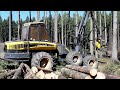 Harvester Ponsse Ergo 6W Felling trees in the forest!!!