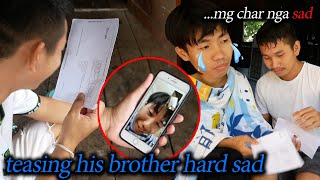 teasing his brother  The code to earn money from YouTube is here.[Sorry]