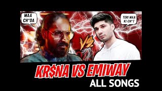 EMIWAY BANTAI AND KR$NA - DISS SONGS BATTLE | ALL TRACKS COMPILATION | KR$NA VS EMIWAY ALL SONGS