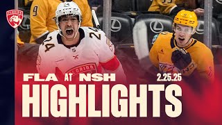 Panthers at Predators Highlights | 2.25.25