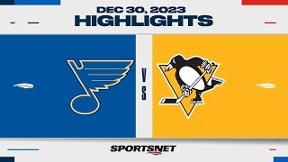 NHL Highlights | Blues vs. Penguins - December 30, 2023