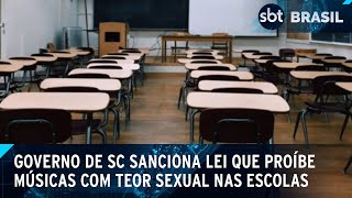 SC proíbe músicas com apologia a sexo, drogas e crimes em escolas | SBT Brasil (30/01/25)