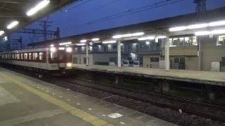 近鉄1437系1444編成+2610系2624編成急行大阪上本町行き到着と23000系特急鳥羽行き到着