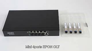 HA7004T fiber optic 4pon olt AC100--240V WEB SNMP CLI compatible HUAWEI ZTE FIBER home EPON XPON onu