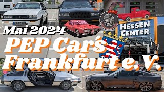 US-Car und Oldtimertreffen der PEP Cars Frankfurt am Hessen Center im Mai 2024 (US Car Meet)