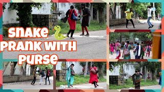 THOTTI GANG PRANKS TELUGU.. SNAKE 🐍 PRANK WITH PURSE..# VIWES #viral #