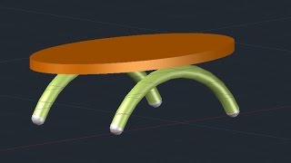 3D Coffee Table - AutoCAD