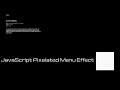 JavaScript Pixelated Menu Effect