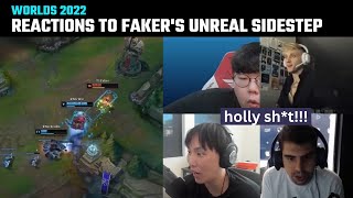 [Compilation] Casters & Streamers' reactions to Faker's unreal sidestep | Worlds