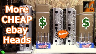ebay BLEM Blueprint Engines H8002K SBC Aluminum Cylinder Heads Inspection