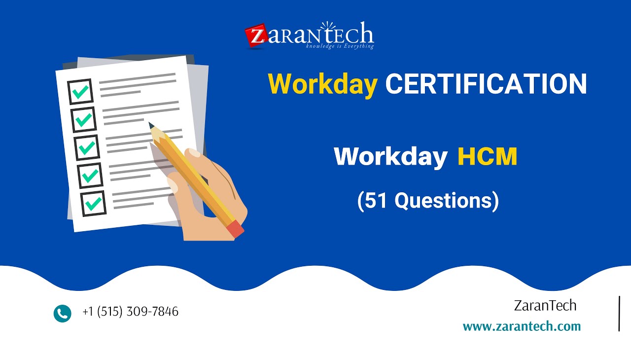 Workday HCM (51 Practice Questions) | ZaranTech - YouTube